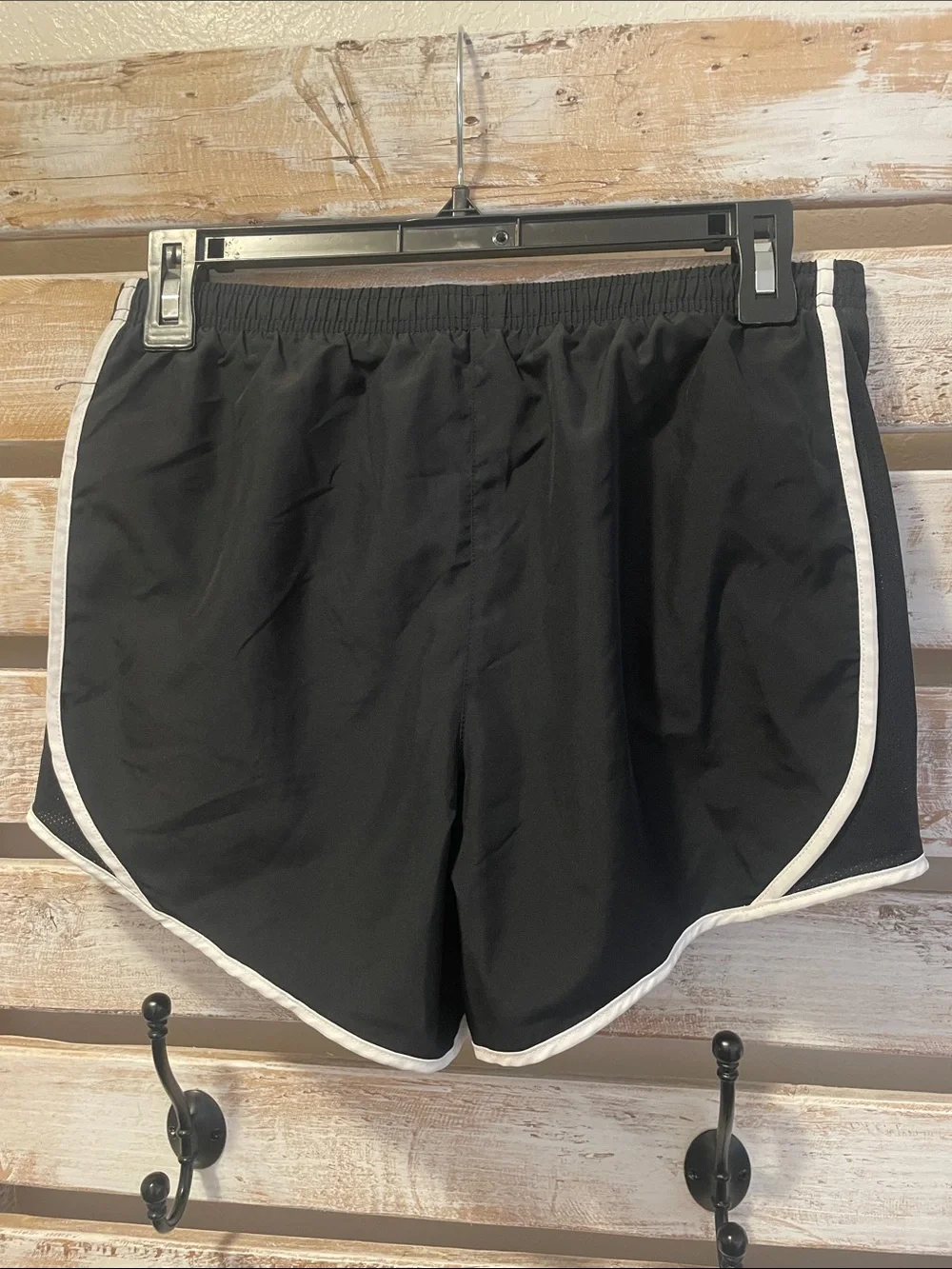 Kids XL Nike Black Running Shorts with White Trim